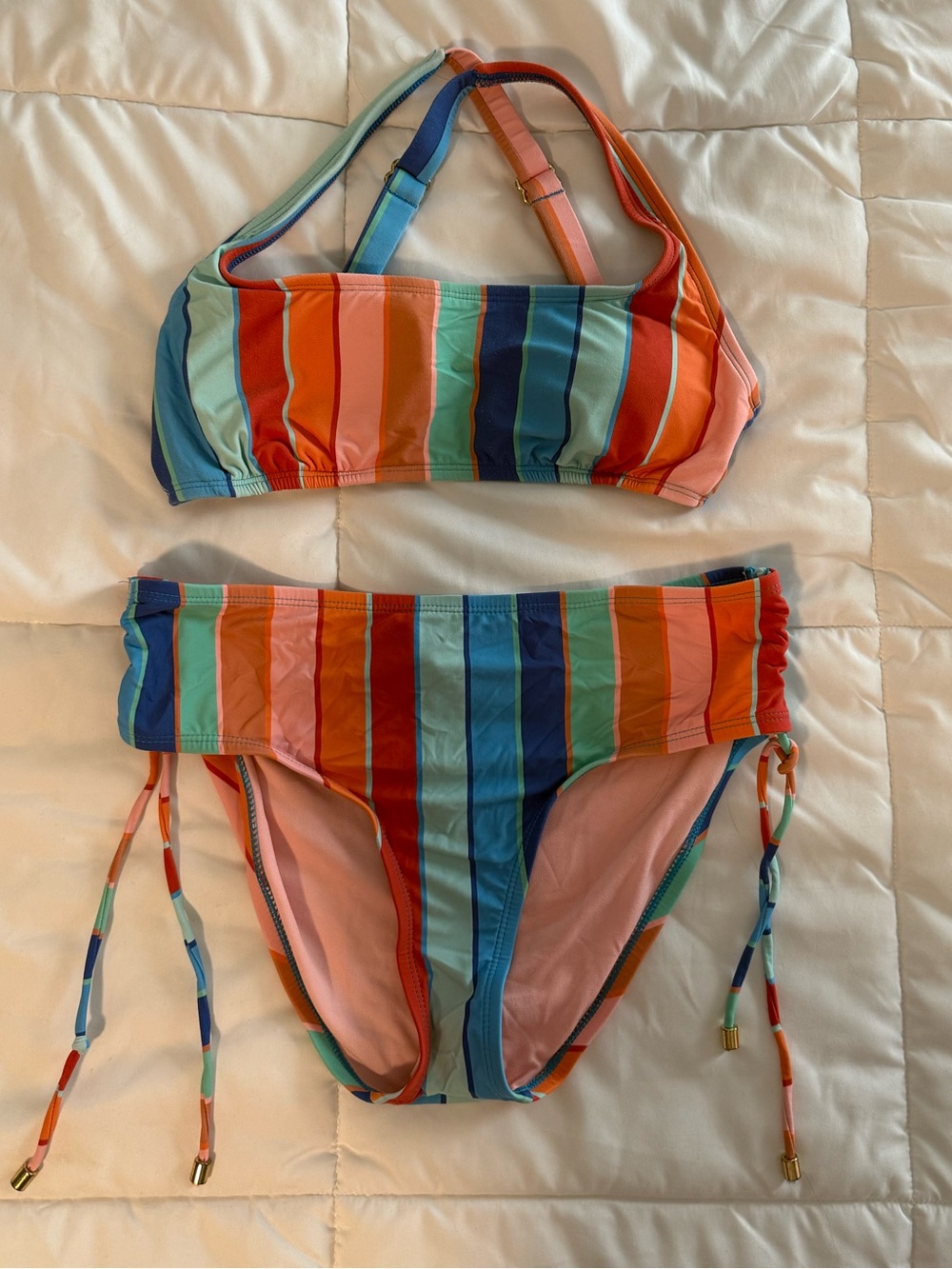 Gibson Latimer high waist bikini set, XS top S bottom